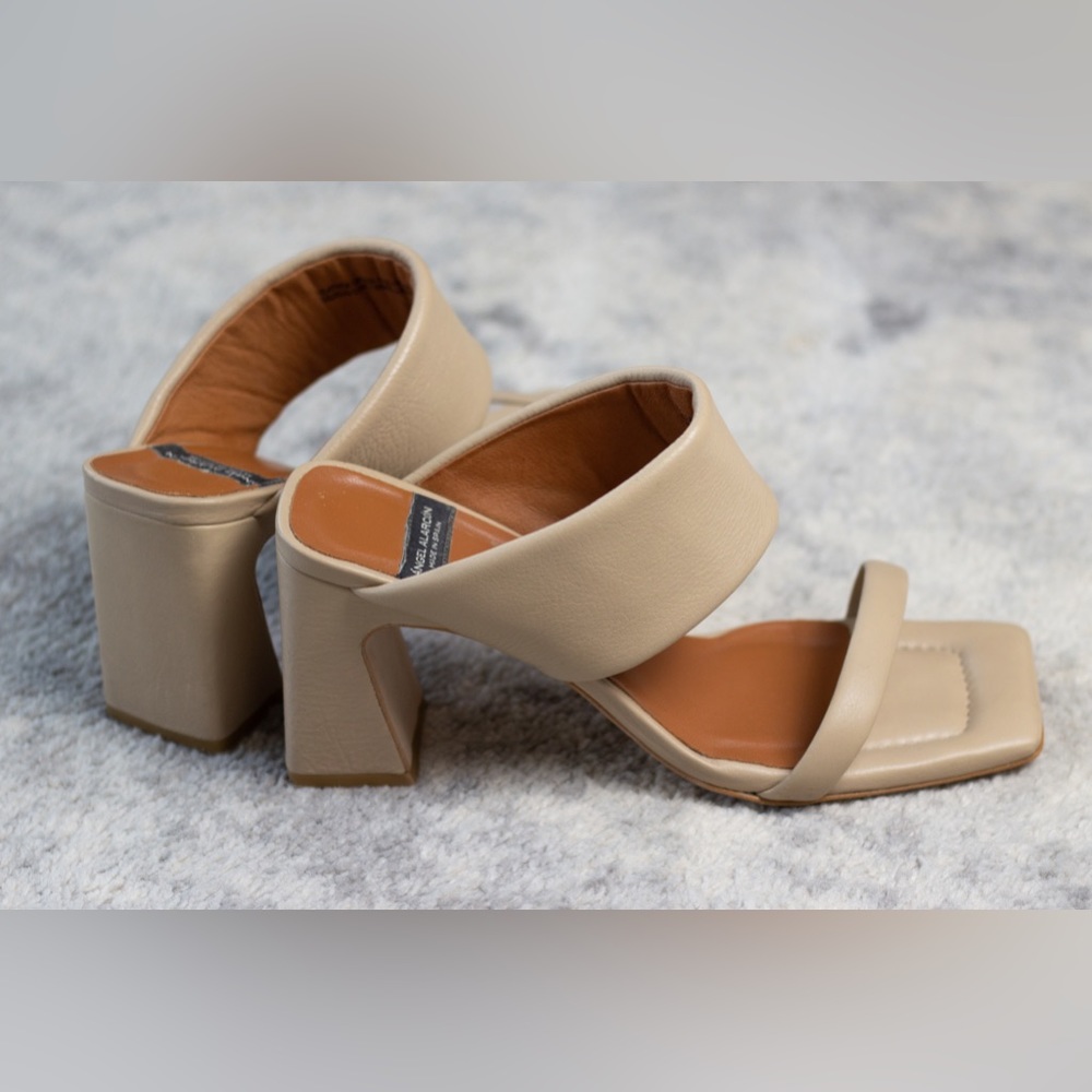 Beige Leather Sandals - size 10 - like new